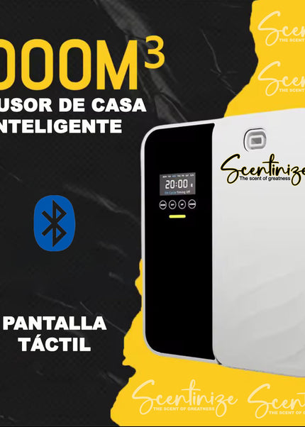 Difusor de Aromas Inteligente Control Bluetooth 500 ml / 1000 m³