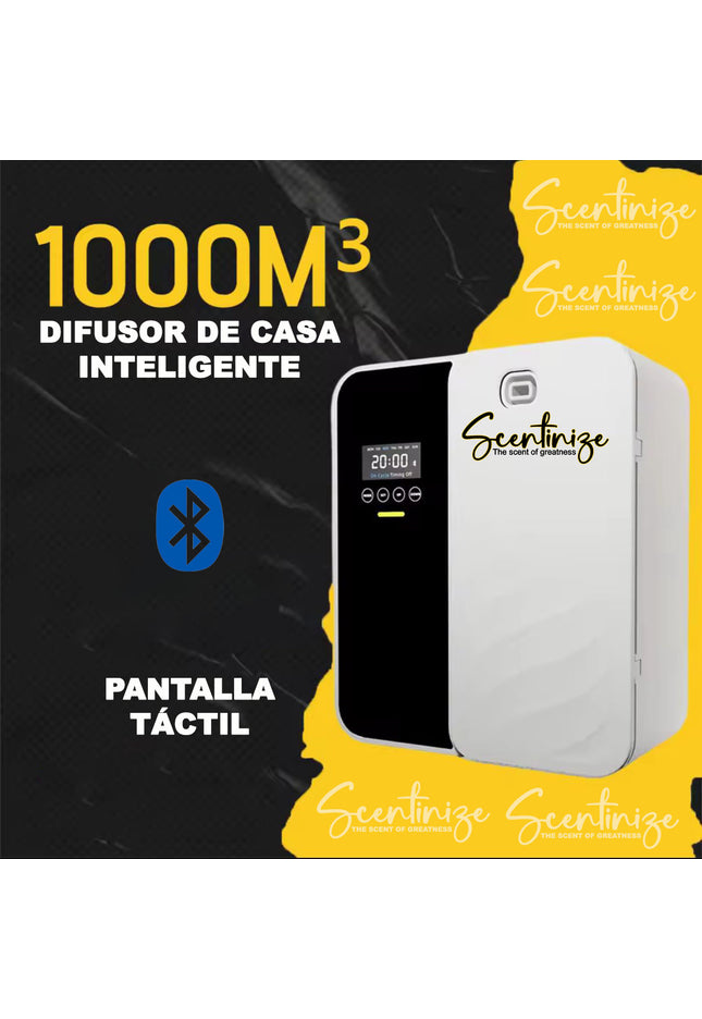 Difusor de Aromas Inteligente Control Bluetooth 500 ml / 1000 m³